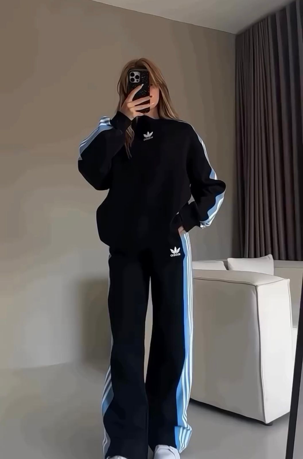 CH 615 - Side Stripe Printed Tracksuit - 