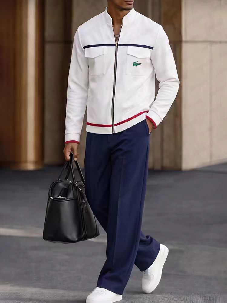 Sporty Contrast Color Track Set